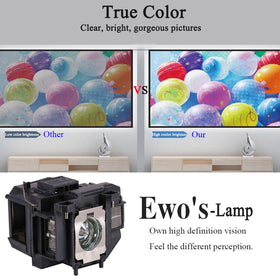 EWO'S ELP67 durability highlighting long bulb lifespan.