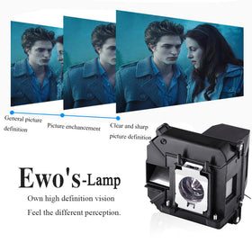 EWO'S lamp installed in projector restoring vivid, consistent projection
