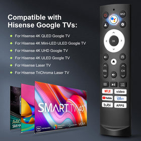 EWO'S Hisense remote back view with accessible battery compartment