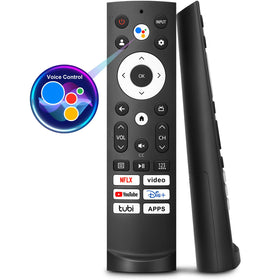 EWO'S Hisense remote front view shows ergonomic grip and quick-access shortcuts