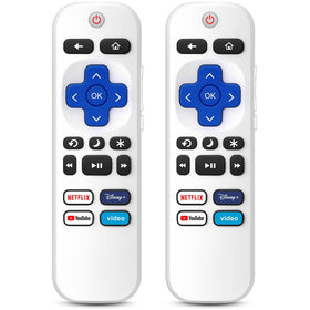 EWO'S two pack Roku remotes ready to use straight out of the box