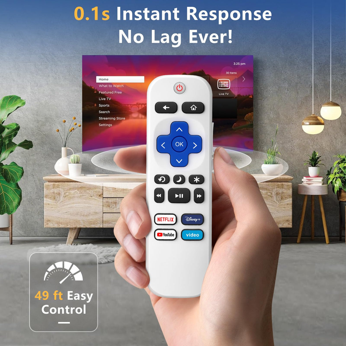 EWO'S durable remote withstands drops and spills