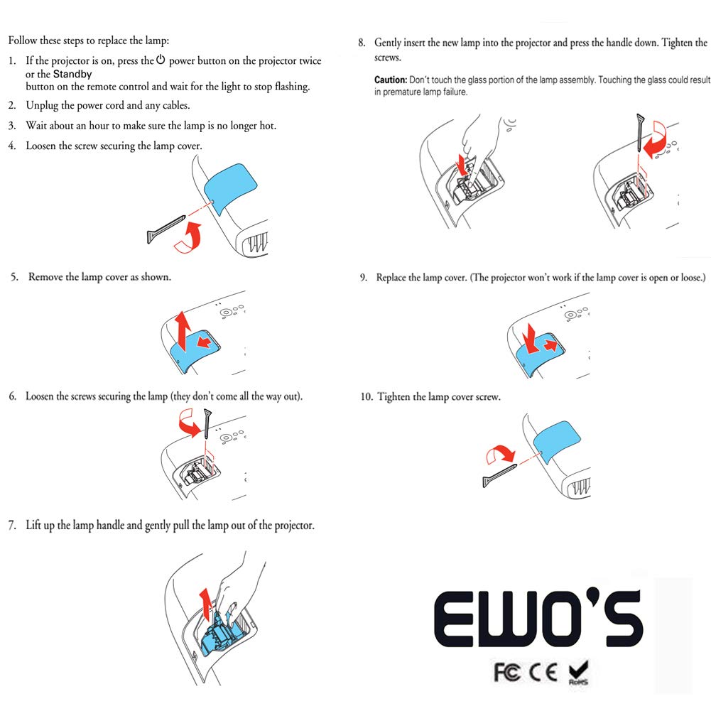 EWO'S lamp scale with hand to show compact size and easy handling