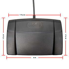 Executive Communication Systems Infinity 3 foot pedal Center-pedal design enables smooth command transitions
