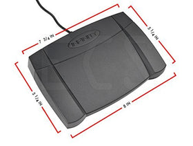 Executive Communication Systems Infinity 3 foot pedal Side view showing stable base