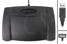 Executive Communication Systems Infinity 3 foot pedal Windows and Mac compatibility for versatile workflows