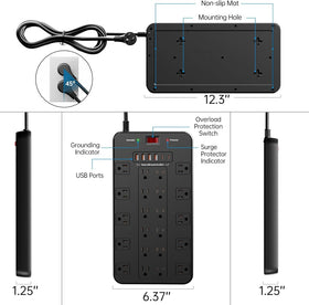 EXGOLGRIK powering a gaming setup with multiple devices neatly connected