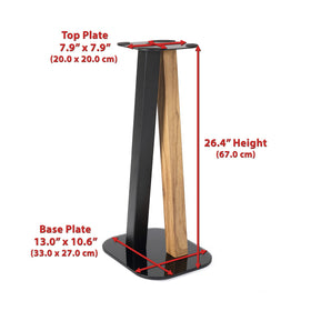 EXIMUS stands at 26.4-inch height, aligning speakers with listening position