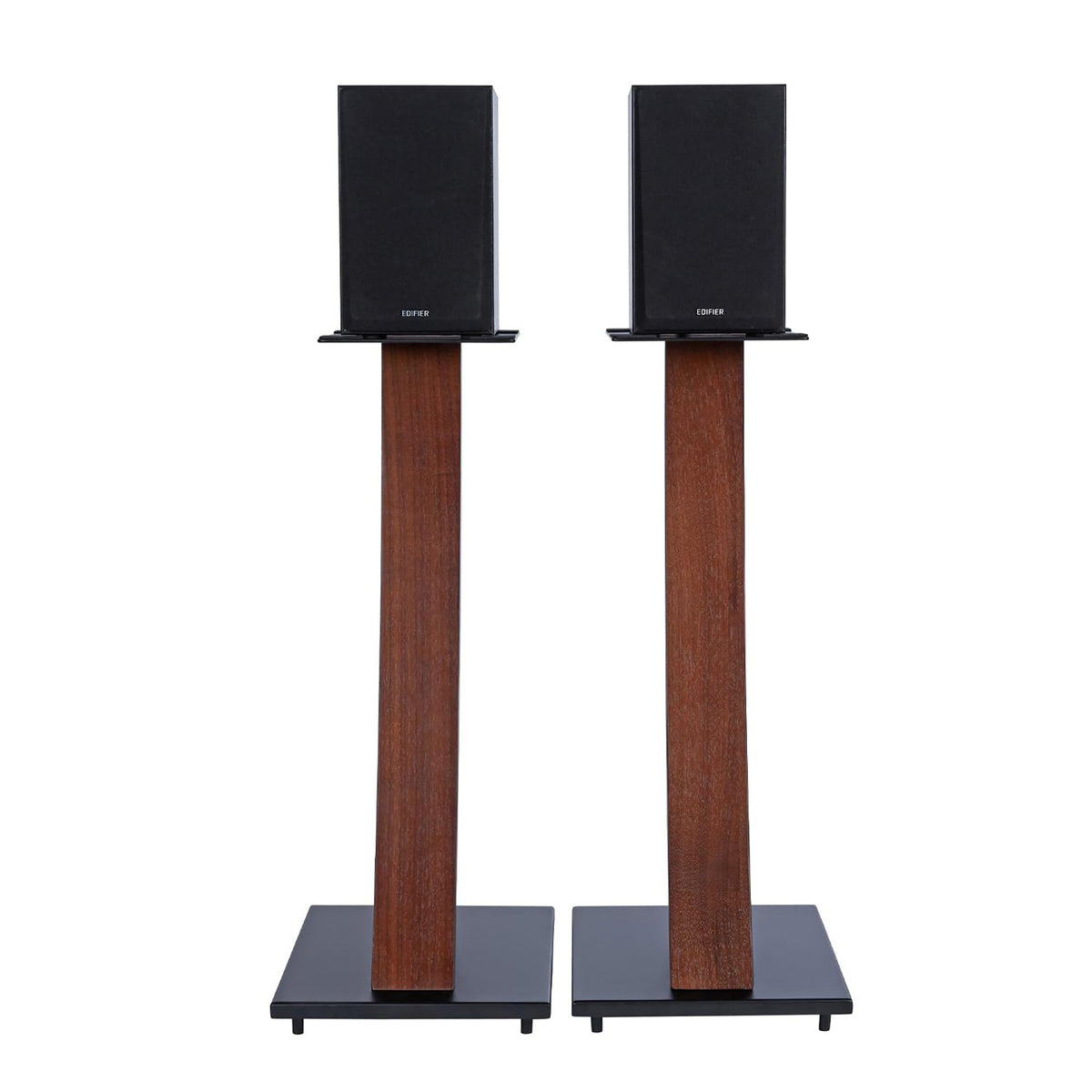 EXIMUS 290 Series espresso floor spikes improve stability on carpet or hard floors