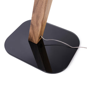 EXIMUS 610 oak stand in living room setup