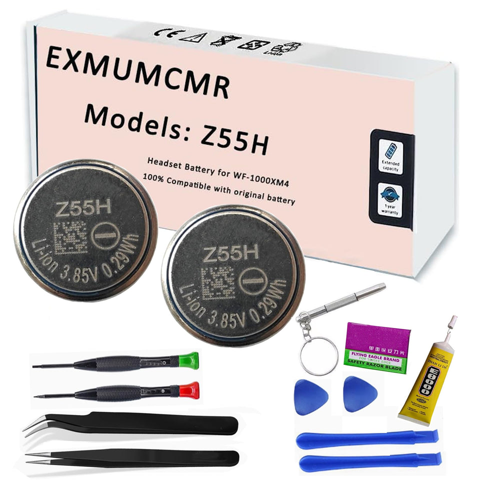 EXMUMCMR Z55H battery for Sony WF-1000XM4 fits precisely for reliable power.