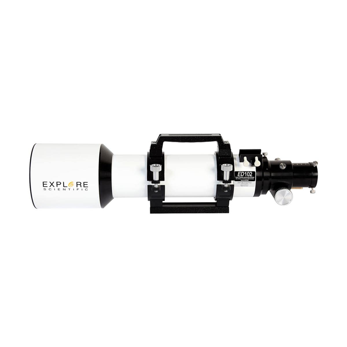 Explore Scientific ED102 retractable dew shield enabling quick, easy setup under cold conditions