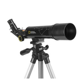 Explore Scientific National Geographic front view showing compact telescope for easy travel