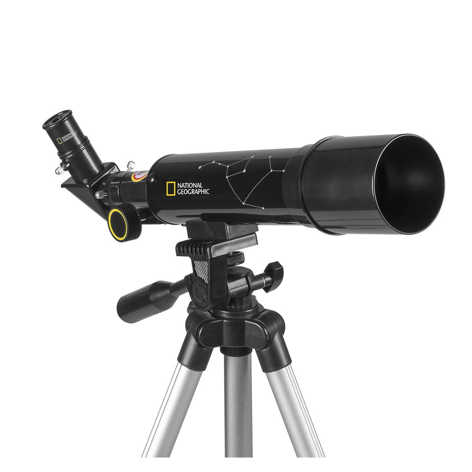 Explore Scientific National Geographic front view showing compact telescope for easy travel