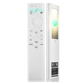 ExploreHome remote front view showing buttons and layout for easy control