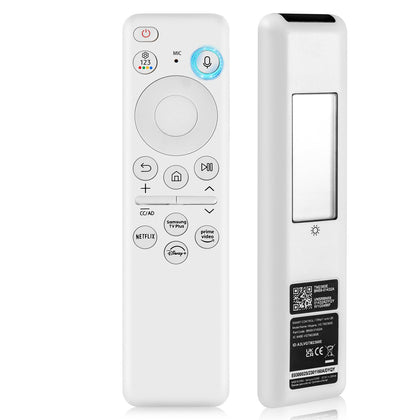 ExploreHome remote front view showing buttons and layout, simplifies TV control