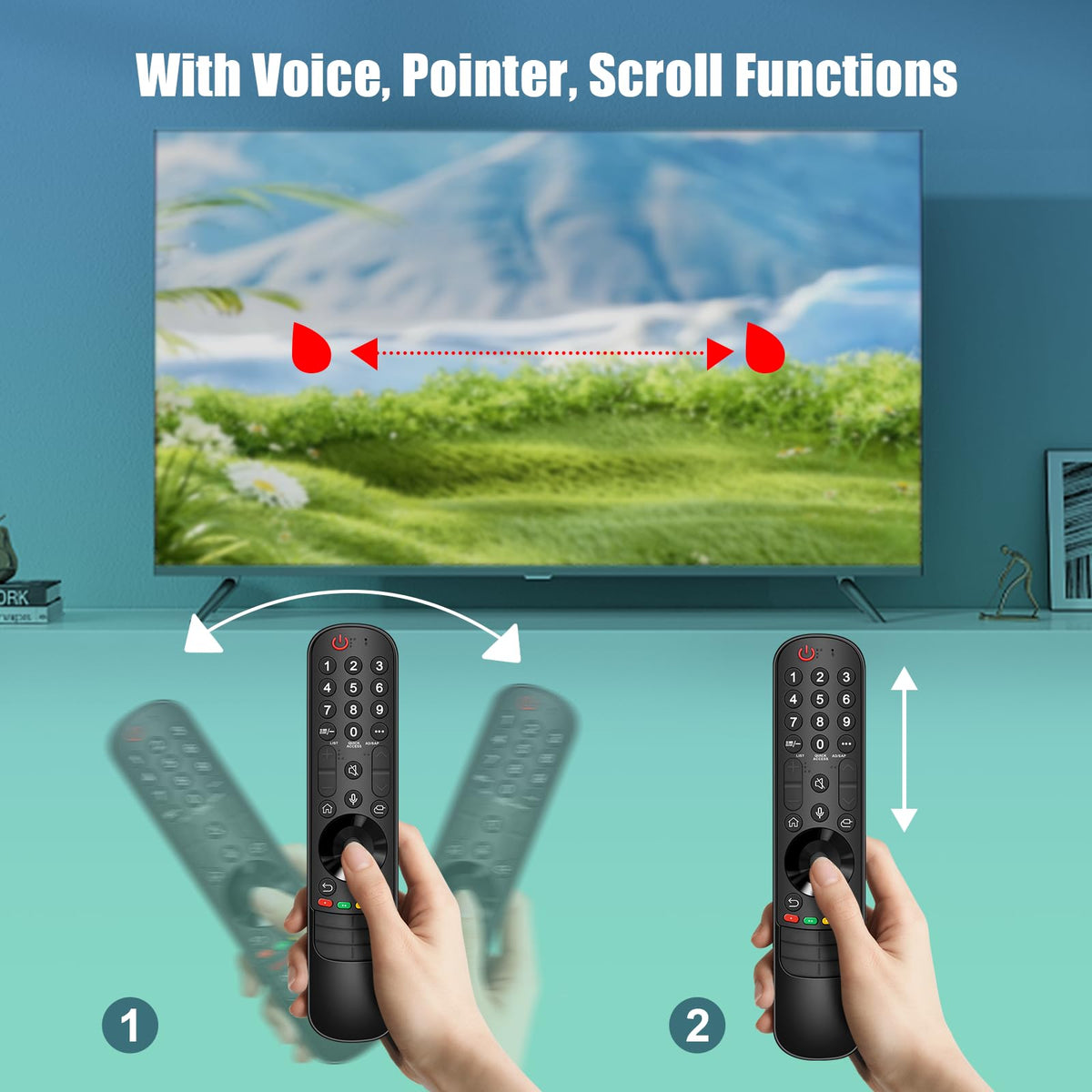 ExploreHome Magic Remote TV Compatibility: supports 2019–2024 LG models.