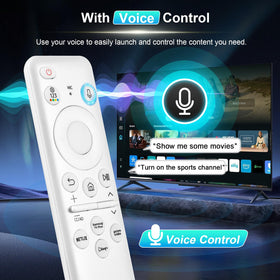 ExploreHome remote held in hand to show size and ergonomic comfortable grip