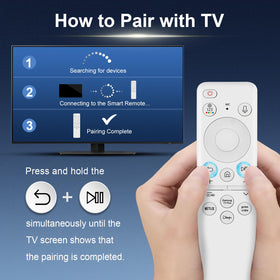 ExploreHome remote four shortcut buttons highlighted for faster app access