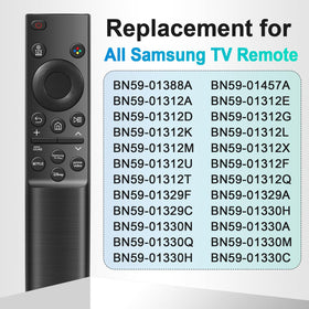 ExploreHome universal Samsung remote back-battery-compartment, easy battery replacement.