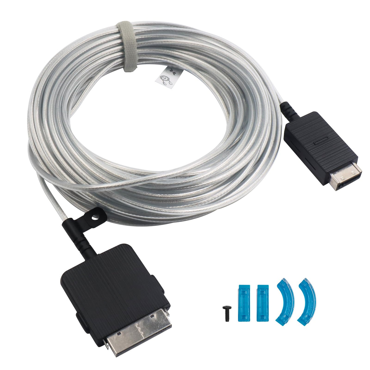 ExploreHome VG-SOCR15/ZA fiber-optics cable creates a nearly invisible connection for Samsung frames.