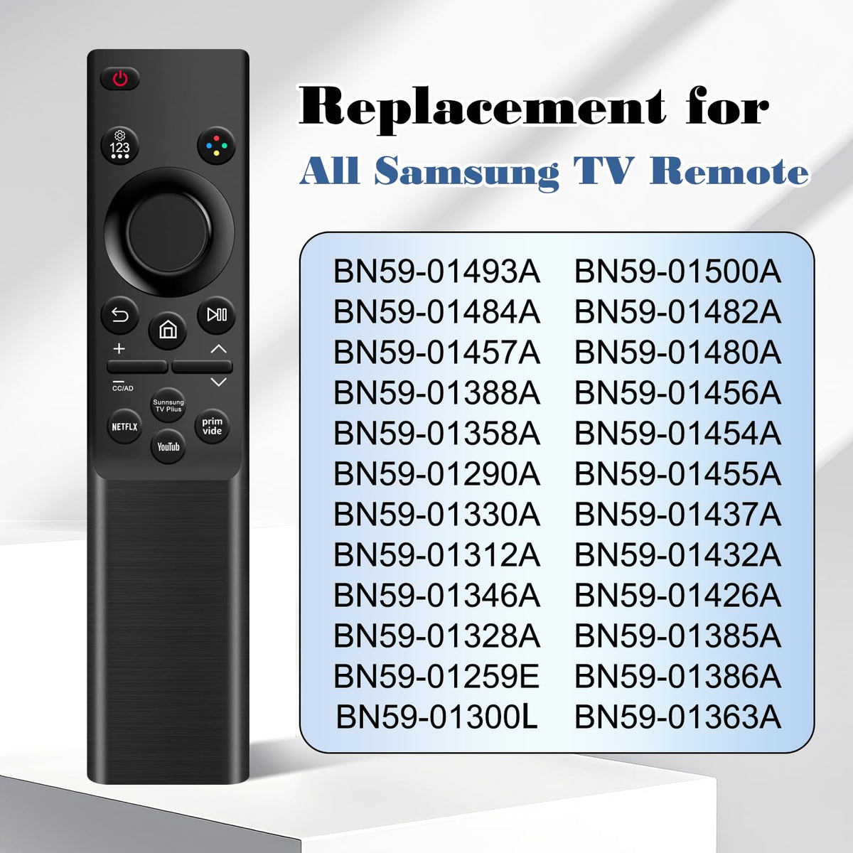 EYAIOROTES compatibility chart highlights broad Samsung TV support.