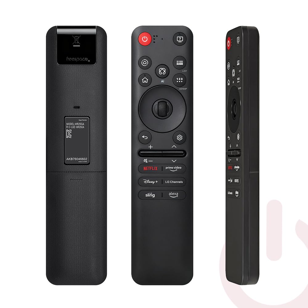 EYAIOROTES LG MR25GA remote-compatibility-chart view shows broad model support.