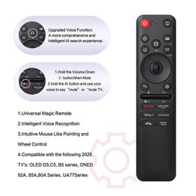 EYAIOROTES LG MR25GA remote-pointer view supports precise navigation with pointer.