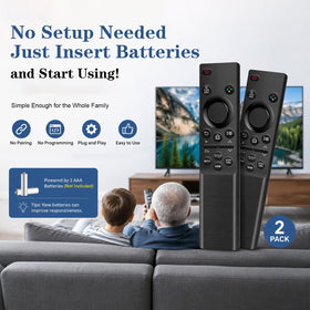 EYAIOROTES universal remote back view, ergonomic grip for comfortable handling.