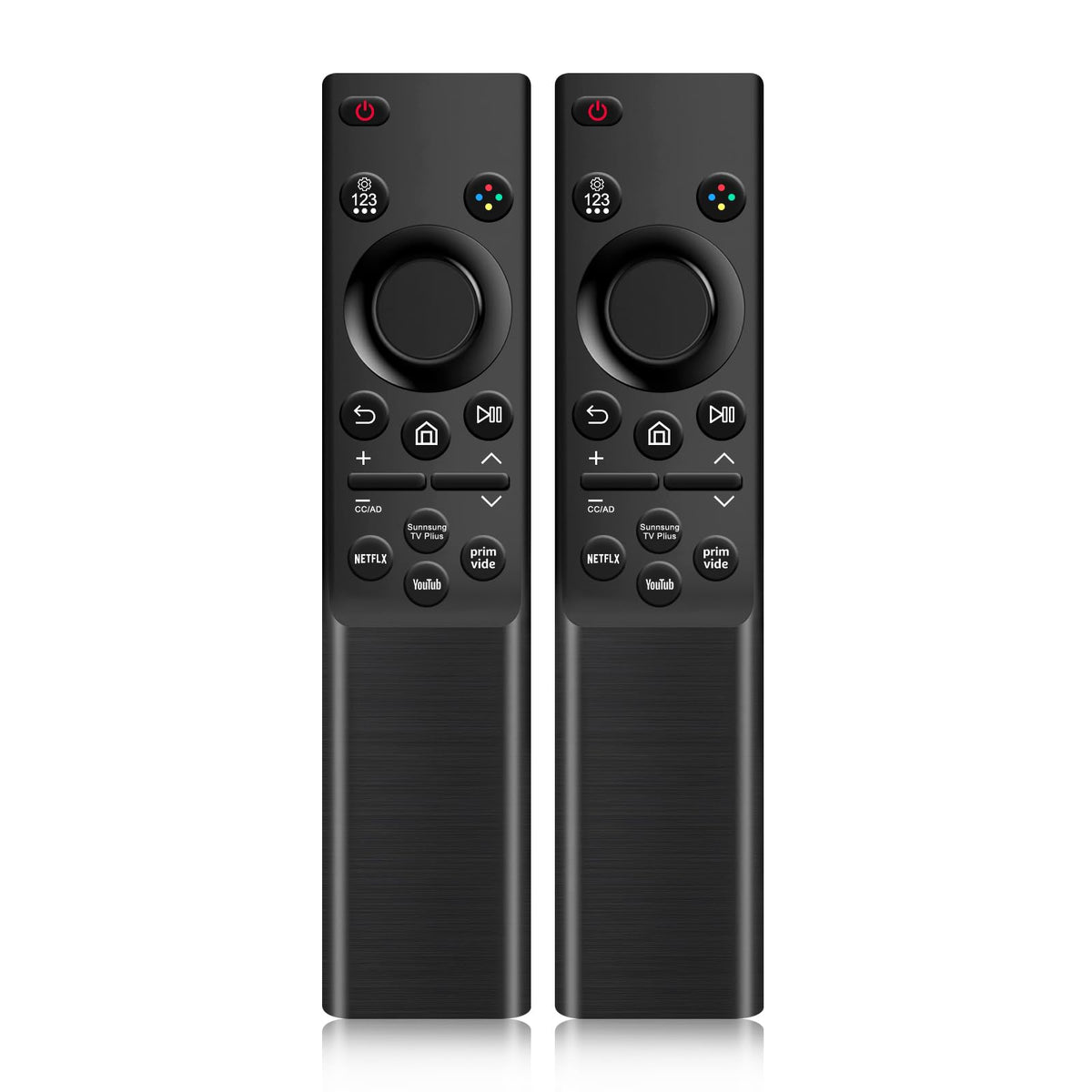 EYAIOROTES universal remote front view for Samsung TVs, broad compatibility.