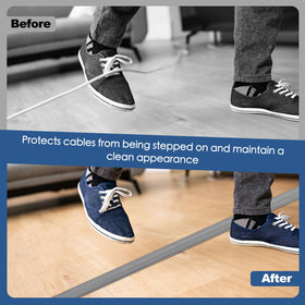 EYAYEN adhesive-backed wire cover installs quickly for a secure, durable finish.
