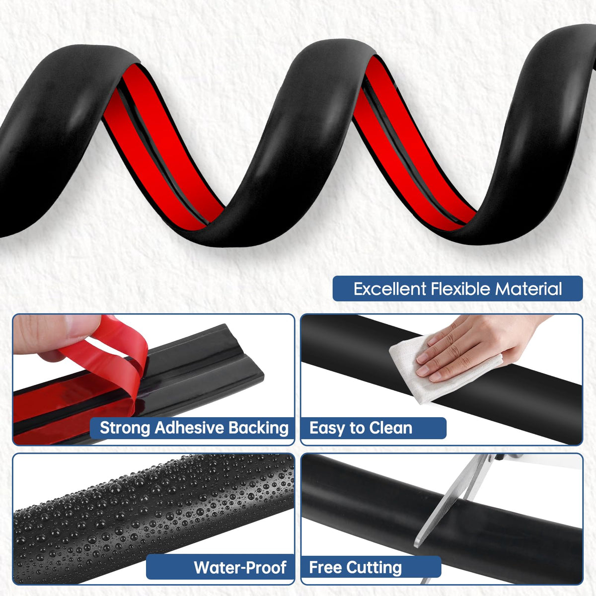 EYAYEN cord hider floor curved surface reduces trip hazards while blending with decor.