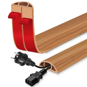 EYAYEN floor cord cover with adhesive back for quick installation.