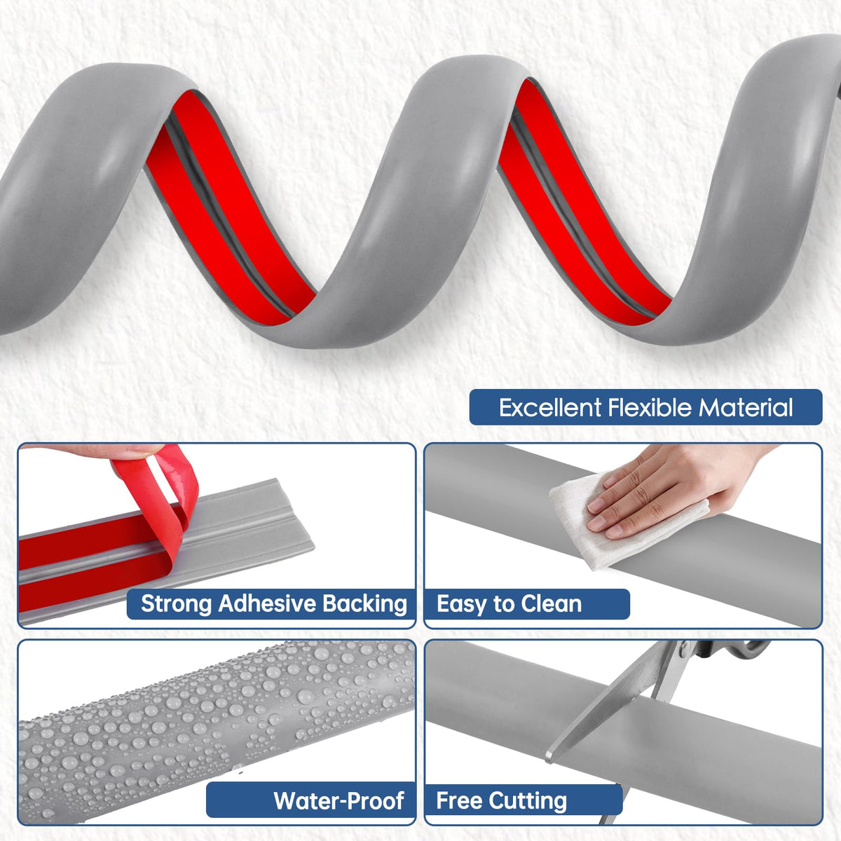 EYAYEN cord cover with curved surface minimizes trip hazards in hallways.