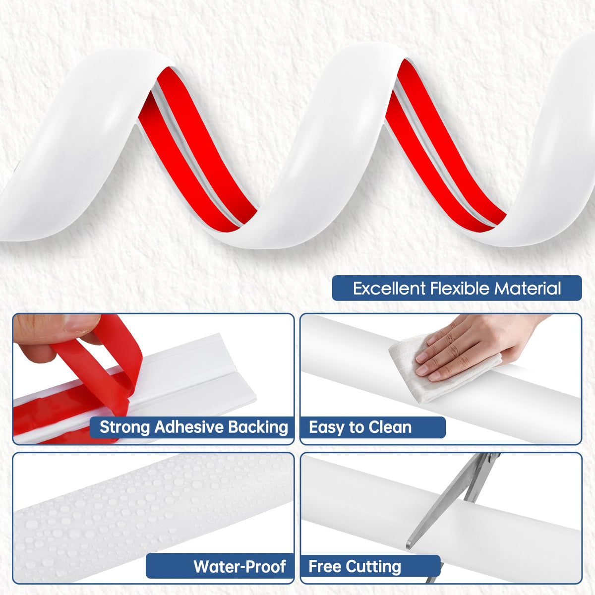 EYAYEN floor cord cover with curved surface blends with floors and minimizes trips.