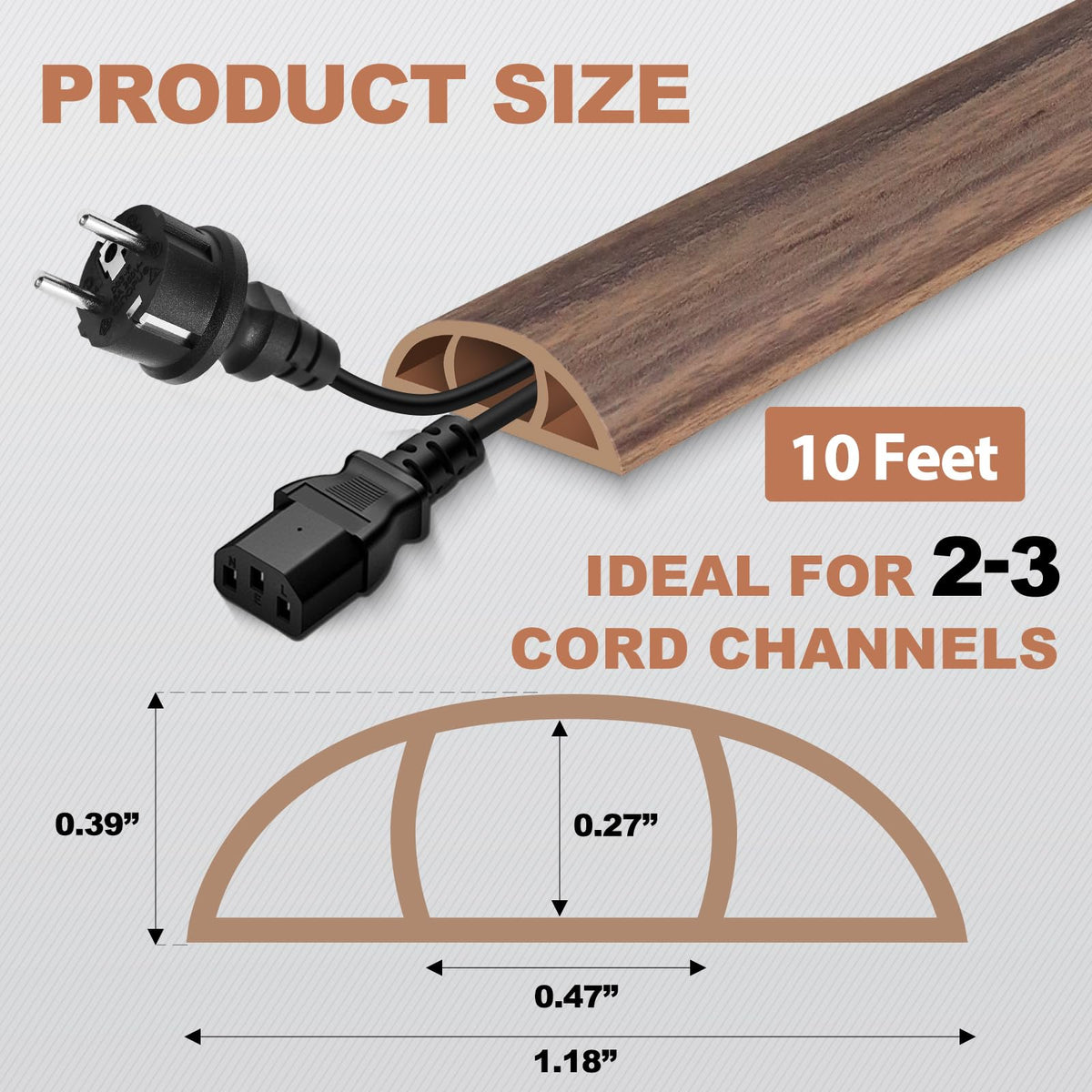 EYAYEN under-desk protection helps prevent wire damage from pets or foot traffic.