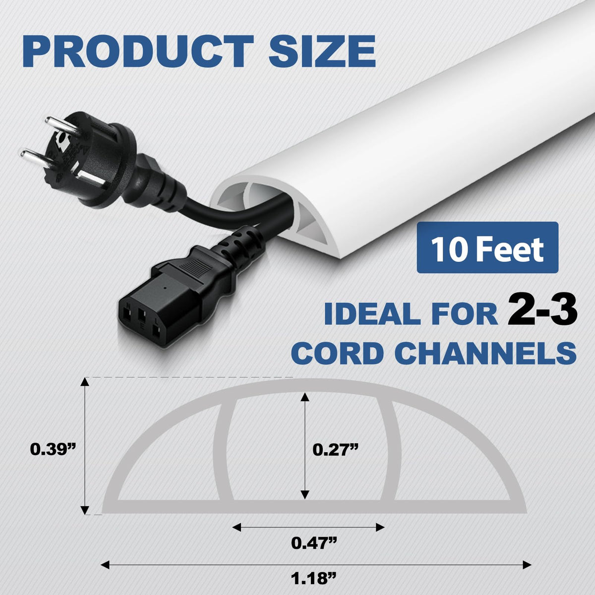 EYAYEN cable hider provides a safer walkway by concealing floor wires.