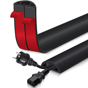 EYAYEN floor cord cover with adhesive back for quick, secure cable hiding on any surface.