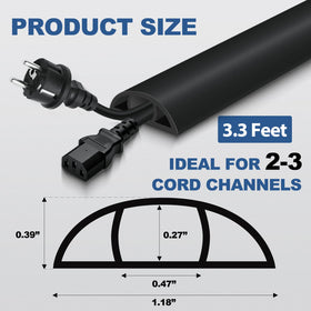 EYAYEN floor cover prevents trips by safely concealing cables.