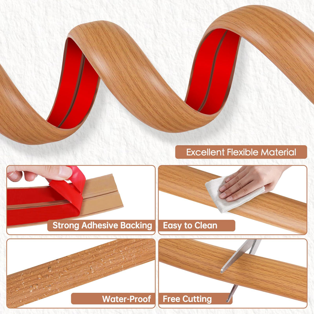 EYAYEN adhesive wire hider for floors keeps TV and entertainment cables tidy.