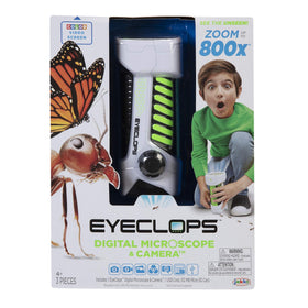 EyeClops captures pictures and videos to share discoveries.