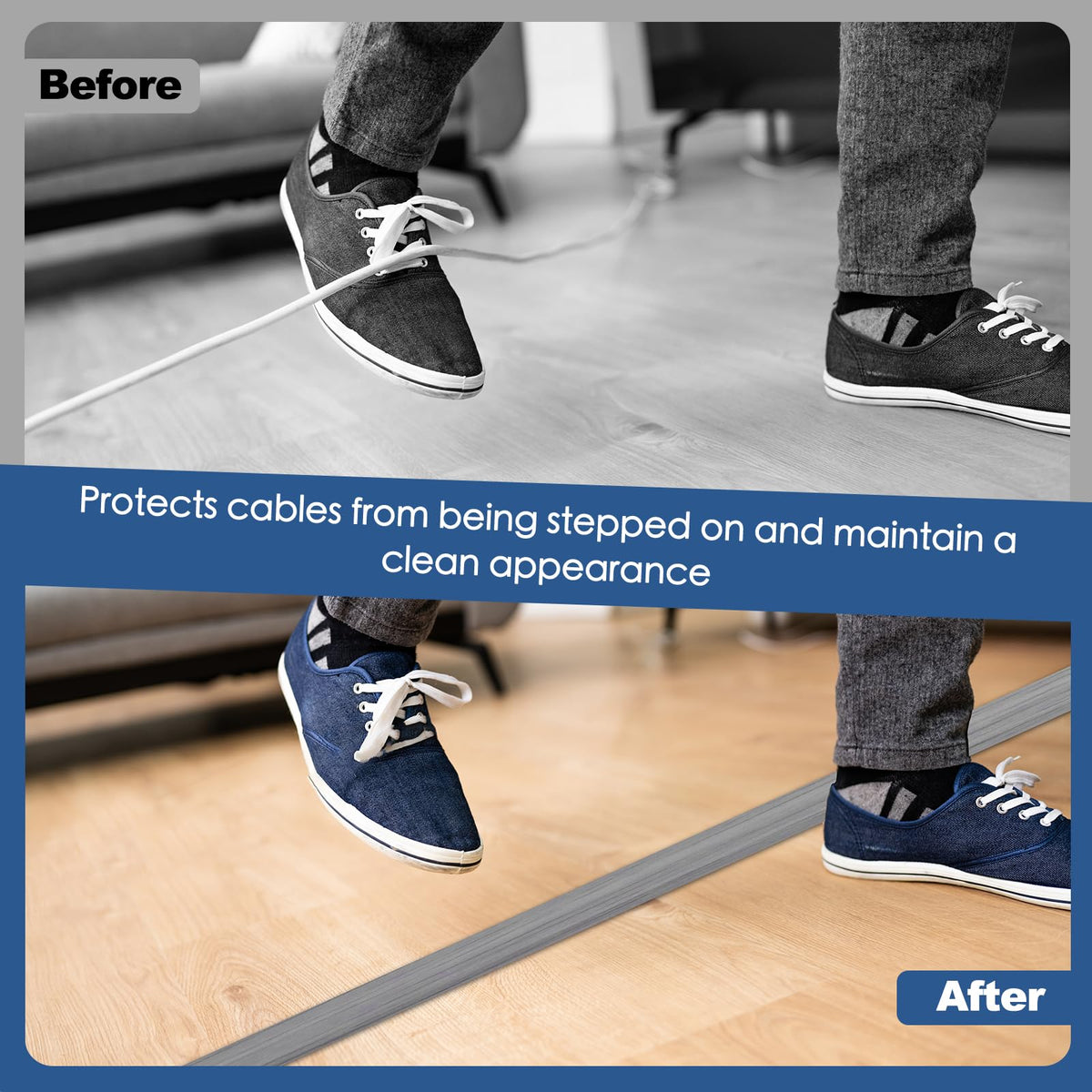 EYAYEN trim-to-length flexibility lets you customize length for desks or entertainment centers.