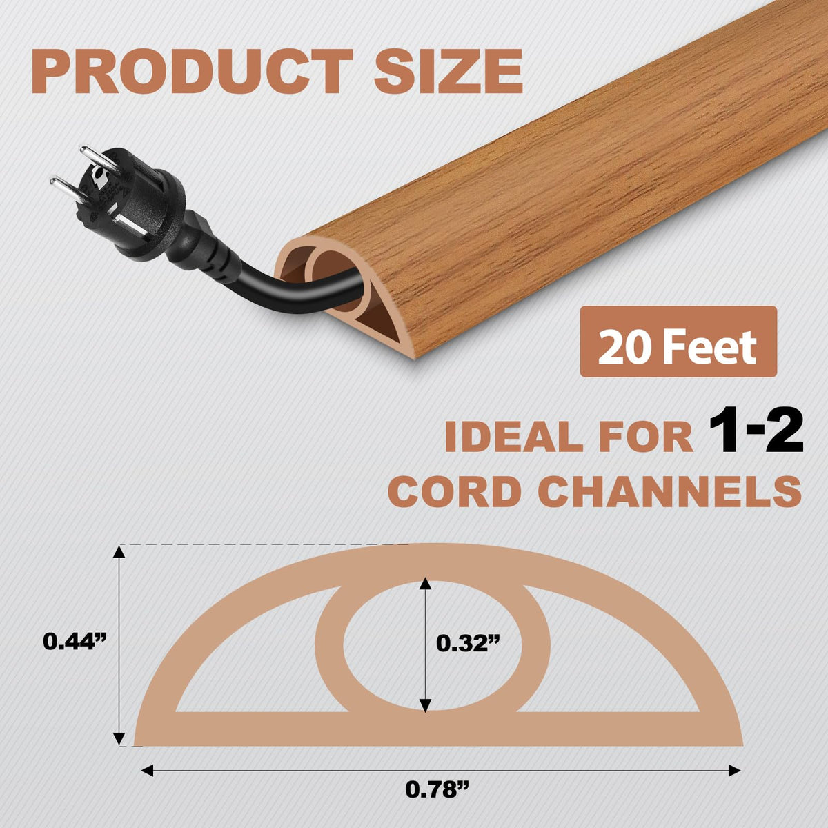 EYAYEN self adhesive cord cover protects cords from pets and foot traffic