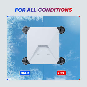 EYO Starlink Mini mount on boat cabin stays steady during travel.