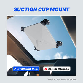 EYO mount on vehicle dashboard keeps Starlink Mini stably positioned.