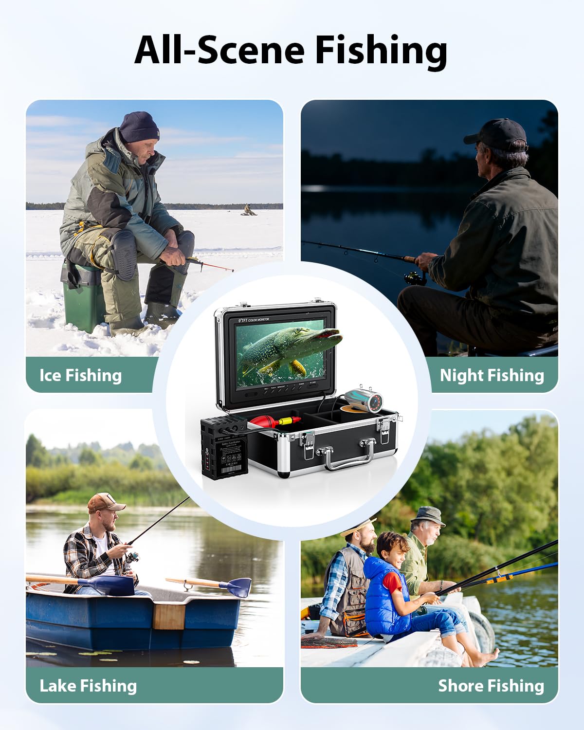 Eyoyo 9-inch monitor delivers bright colors under sunlight with visor.