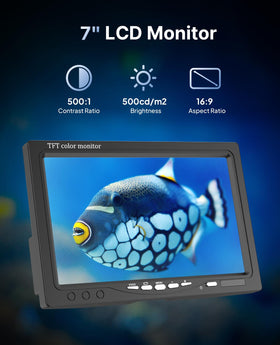 Eyoyo 1000TVL HD lens capturing underwater details for precise lure placement