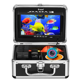 Eyoyo underwater camera with 7-inch LCD monitor for clear surface-to-underwater viewing