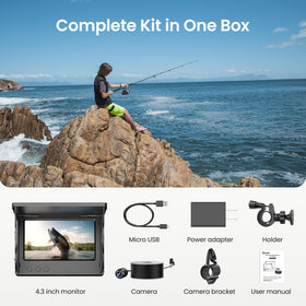 Eyoyo monitor charges via USB for convenient power during long sessions.