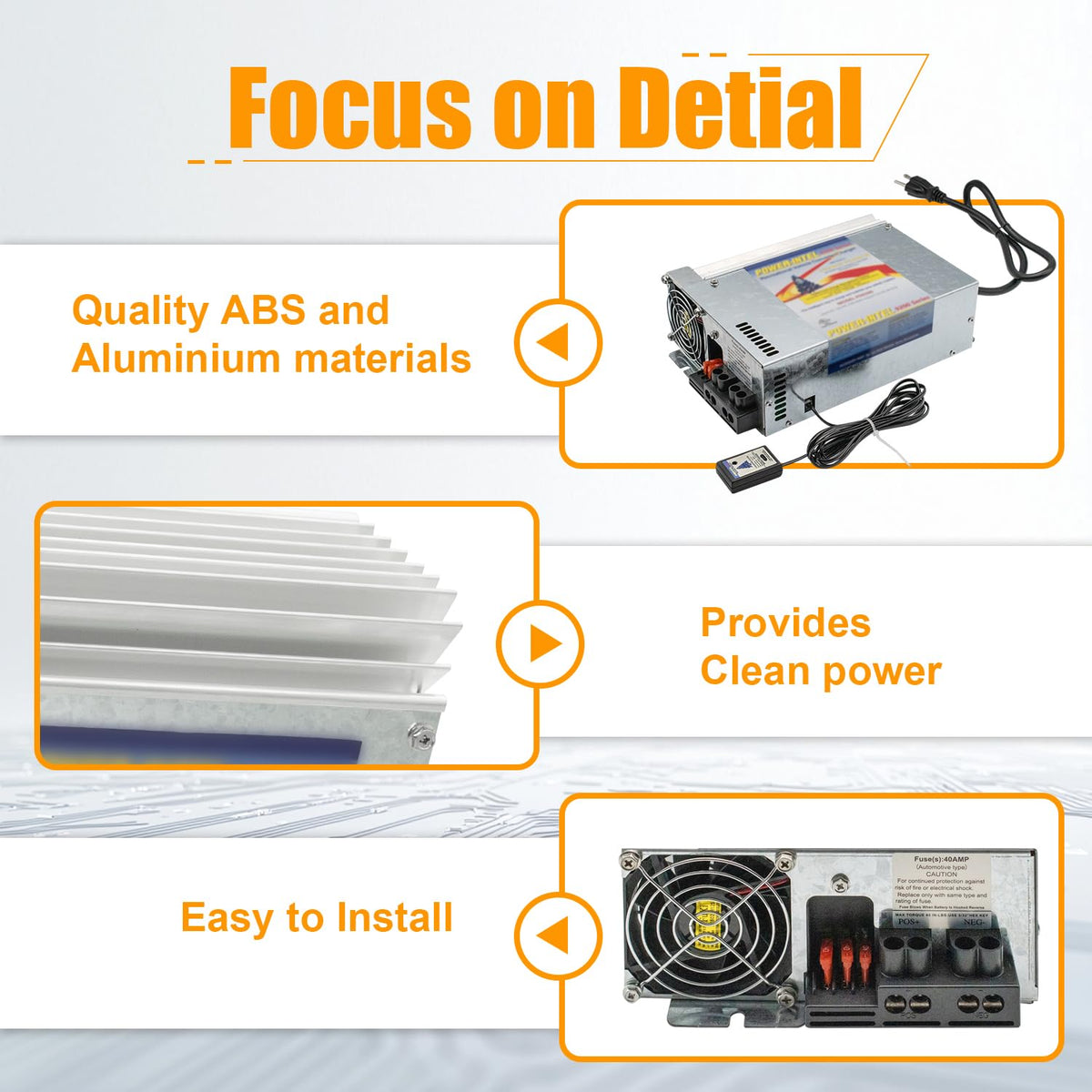 Quiet operation feature of the EYPDARL PD9280 with smart fan control